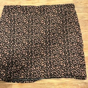 Animal print skirt